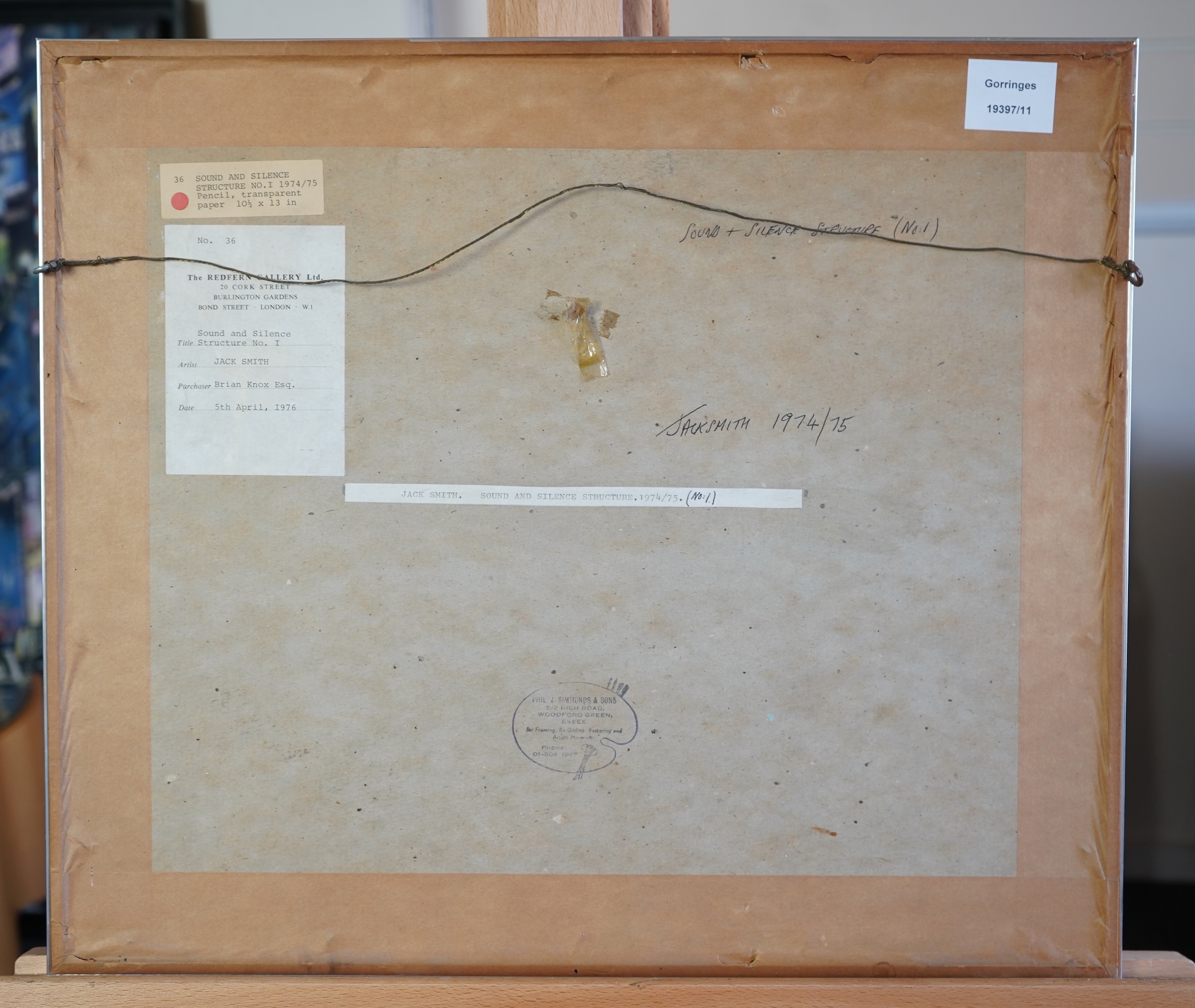 Jack Smith, 1928-2011, 'Sound and Silence: Structure No. 1'